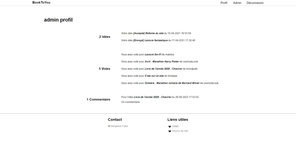 User profile